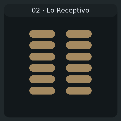 02 Lo Receptivo — 坤 Kūn