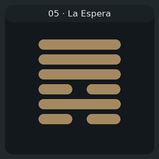 05 La Espera — 需 Xū