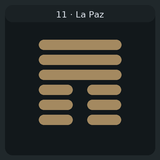 11 La Paz — 泰 Tài