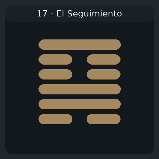 17 El Seguimiento — 隨 Suí