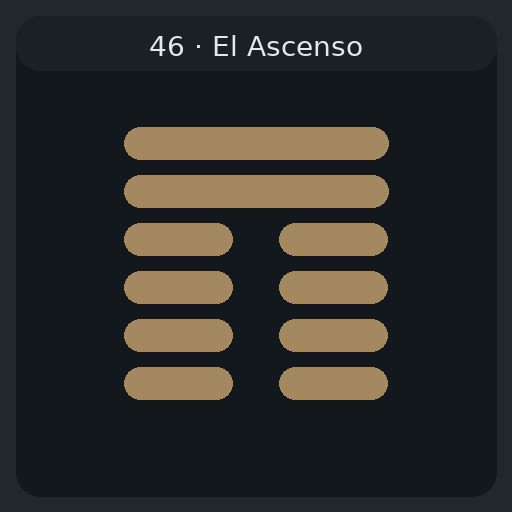 46 El Ascenso — 升 Shēng