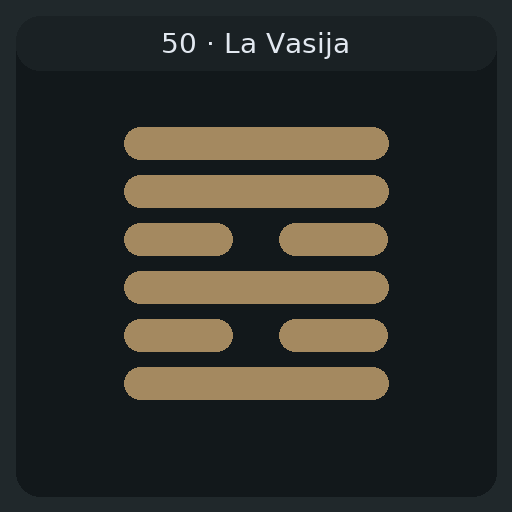 50 La Vasija (Caldero) — 鼎 Dǐng