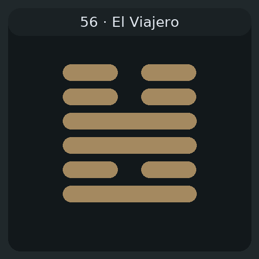 56 El Viajero — 旅 Lǚ