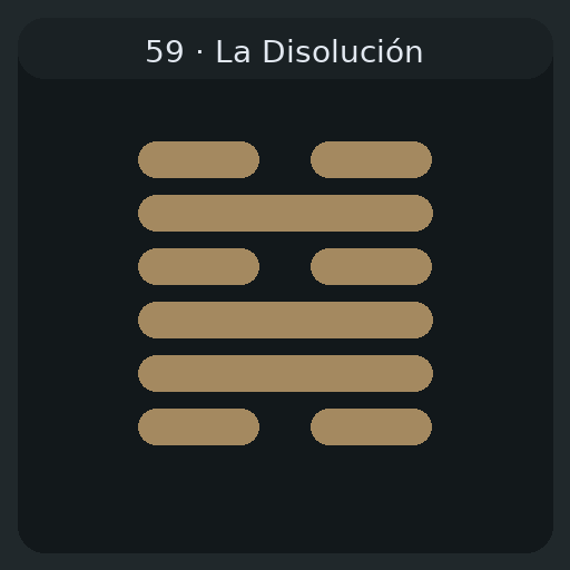 59 La Disolución — 渙 Huàn